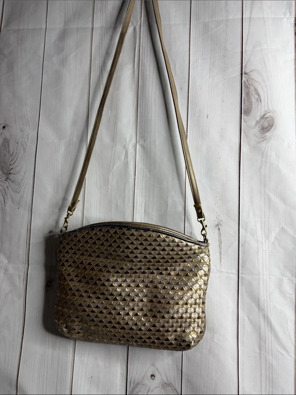 Vintage Metallic Warren Reed crossbody